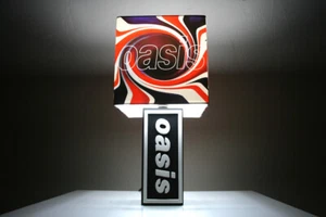 Handmade 'Oasis' Lamp + Union Jack Lampshade, Liam Gallagher, Noel, Definitely M - Picture 1 of 8