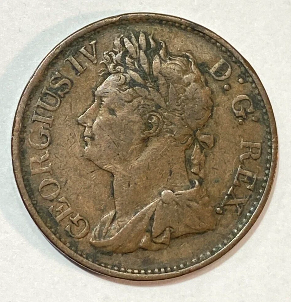 1822 Ireland Halfpenny Super Original Choice VF 2-Year Type KM-150 CHRC - Image 1 of 2