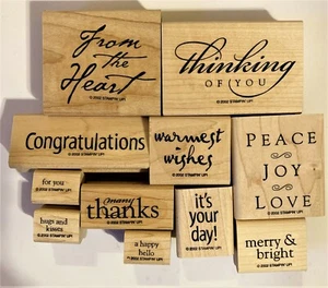 Stampin' Up 2002 (11 Stamps) "All-Year Cheer" - Picture 1 of 3