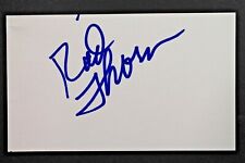 Rod Thorn NBA HOF WVU Bullets Autographed Signed 3x5 Basketball Index Card