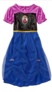 Disney Frozen Girls Nightgown Anna Dress,short sleeves S & M - Picture 1 of 1