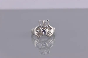 Anillo Banda Corazón Manos Claddagh Amistad Irlandesa Plata Esterlina Talla 925: 5 - Imagen 1 de 8
