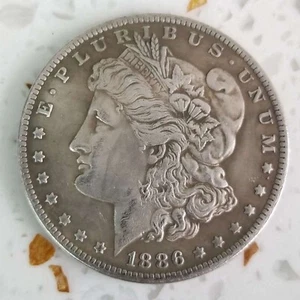 1886 Gold US Old States Of America Souvenir O Very 90% Silver $1 US Collectible - Picture 1 of 6