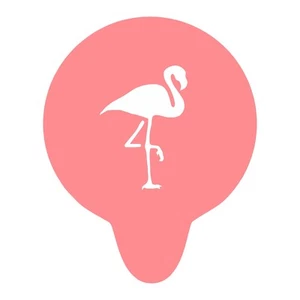Flamingo Coffee Stencil Tropical Cappuccino Latte Art Animal Cocktail Beach Vibe - Picture 1 of 16