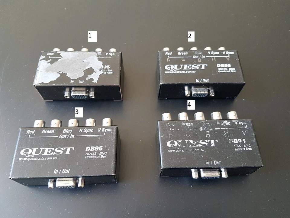 VGA (DB95-HD15S) - RGBHV BNC breakout box - Image 1 of 4