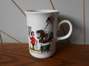 THELWELL vintage ceramic/china coffee/tea mug GRAYS, CHURCHILL 1967 pony, jump