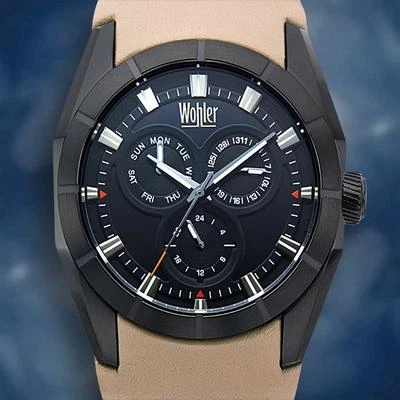 Reloj Wohler Holz para hombre precio de venta sugerido por el fabricante $1,175.00 (la correa es gris) Foto 1 de 3