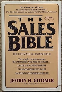 THE SALES BIBLE JEFFREY H. GITOMER SALES RESOURCE HARDCOVER NOVEL BOOK HARDBACK - Picture 1 of 2
