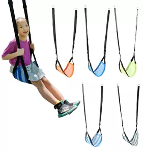 Asiento de cuerda colgante portátil con columpio de árbol para niños patio de recreo al aire libre juegos columpios juguetes - Imagen 1 de 16