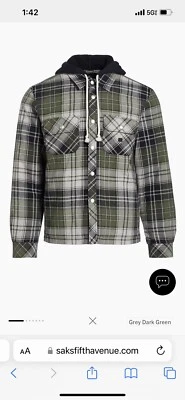 Jaqueta de flanela acolchoada seca Acne Studios Ollie  - Imagem 1 de 4