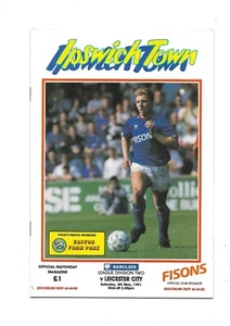 IPSWICH TOWN V LEICESTER CITY 4/05/1991 DIVISION 2 (4) - Picture 1 of 1