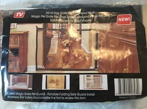 Mesh Dog Gate As Seen 2018, Ingenious, Magic Pet, Portable Pet Guard - Picture 1 of 2