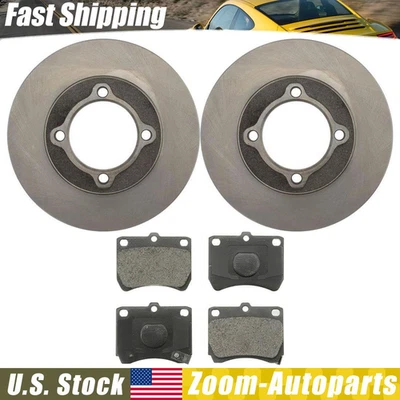 Kit de frenos delanteros rotores y pastillas de freno para Ford Festiva 1988 1989 1990 1991 1993 Foto 1 de 4