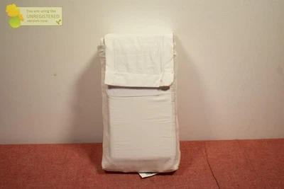 Threshold 400 Thread Count Performance Flat Sheet White, Full* - Image 1 of 3