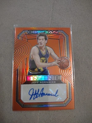 JEFF HORNACEK 2023-24 OBSIDIAN MAGMATIC SIGNATURES FLOOD AUTO 30/75 SP MINT JAZZ - Image 1 of 4