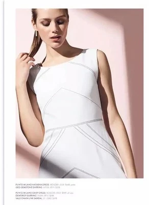 LAFAYETTE 148 Preppy Punto Milano Natasha Crepe Dress 10 $648.00 MDAZ8R-J003 - Image 1 of 4