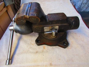 Vintage Duracraft Schraubstock mit 5,5" Backen drehbare Basis hat "5" Emblem Ref. #15 - Bild 1 von 11