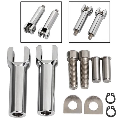 Clavijas de pie de pasajero cromadas de 2,75" monta horquilla para tren nocturno Harley Softail EE. UU. Foto 1 de 4