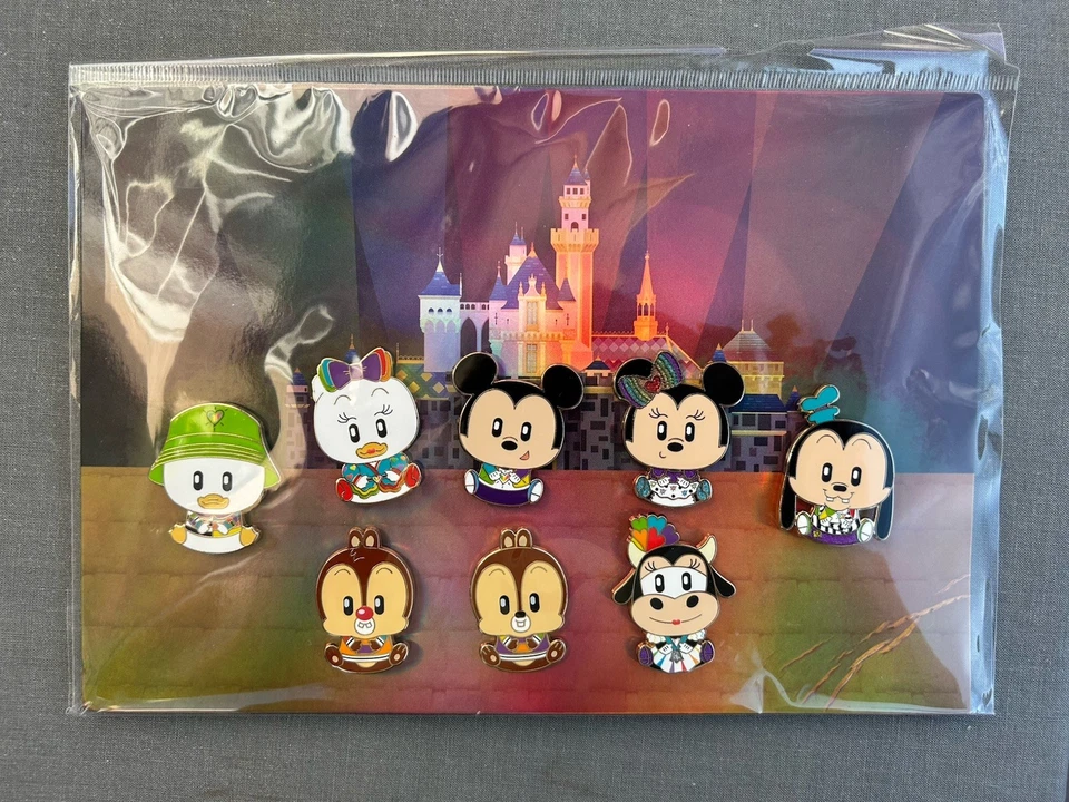 Disney WDI MOG Mickey’s of Glendale Chip Dale Minnie aDorbs! Pride 8 Pin Set - Image 1 of 1