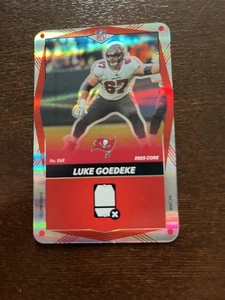 Luke Goedeke SP 2025 Uno Elite #068 Red Foil Color Match Tampa Bay Buccaneers - Picture 1 of 3