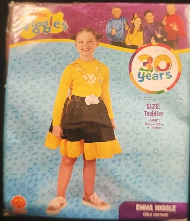 RUBIE'S The Wiggles 30th Year Anniversary Full Costume EMMA WIGGLE(18-36month) RUBIES