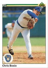 1990 Upper Deck Baseball Chris Bosio Milwaukee Brewers #293