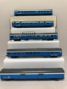Balboa Messing HO Scale Great Northern "Big Sky Blue" Passenger Set 582-586 - EC - Bild 1 von 7