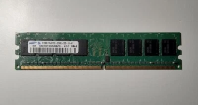 Samsung 512mb 1Rx8 PC2-3200U-333-10-A1 ddr2 ram memory 512mb - Image 1 of 2
