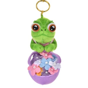 Disney Store Japan Plush Pascal Rapunzel Keychain WISHING YOU A LOVELY DAY - Picture 1 of 3