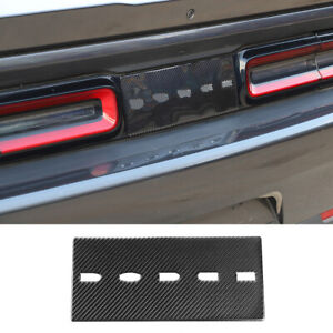 For Dodge Challenger 2015-2023 Rear Tail Box Trunk Door Panel Cover Carbon Fiber