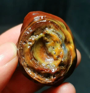 TOP 24.8g Natural China Inner Mongolia Gobi Agate Eye Agate Stone Crystal B151 - Picture 1 of 16