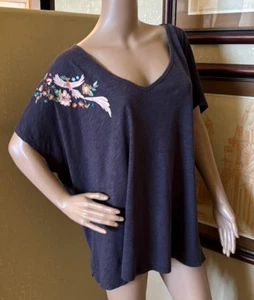 Torrid Relaxed Fit Never Take Me Off Embroidered Top sz 3 or 3X - Picture 1 of 5