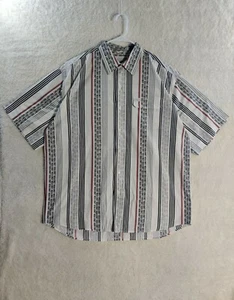 G-Unit Men's Button Down Short Sleeves White/Black Logo Print Shirt Size 3XL - Picture 1 of 10