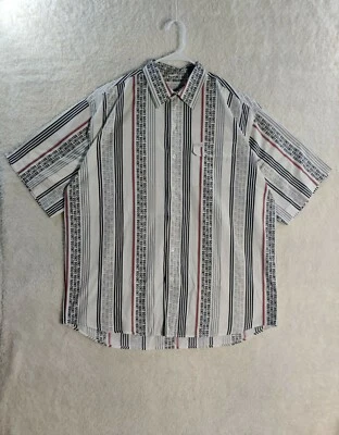 G-Unit Men's Button Down Short Sleeves White/Black Logo Print Shirt Size 3XL - Image 1 of 4