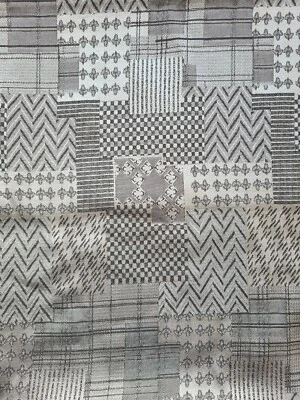 Gray Patchwork Pattern Apparel Fabric Blend 2 Yards - Image 1 of 4