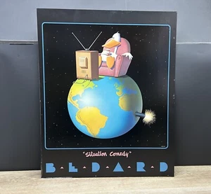 1984 Michael Bedard Lithograph From Original Airbrush "Situation Comedy” Poster - Picture 1 of 17