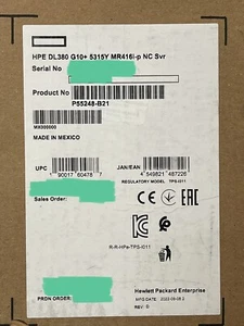HPE DL380 Gen10+Plus Xeon 5315Y 8C 32GB 8SFF MR416i-p 800W PSU SATA/SAS/NVMe 10G - Picture 1 of 4
