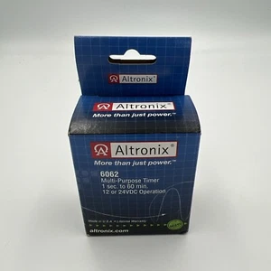 Altronix 6062 Timer, Multi-Purpose, 12/24VDC 1 Second to 60 Minutes, Board (C1) - Picture 1 of 3