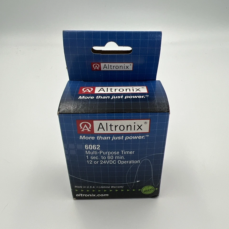 Altronix 6062 Timer, Multi-Purpose, 12/24VDC 1 Second to 60 Minutes, Board (C1) - Image 1 of 3