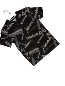 Reebok Boys Identity All Over Print Logo  Shirt Size Small, Chico, Petite - Picture 1 of 9