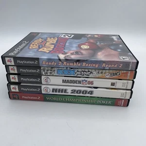 PS2 Sports: Ready 2 Rumble NHL 04 Madden 06 World Championship Poker SSX On Tour - Picture 1 of 18