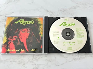 Poison Open Up And Say Ahh! CD 1ST USA PRESS Capitol CDP548493 BANNED COVER RARE - Picture 1 of 5