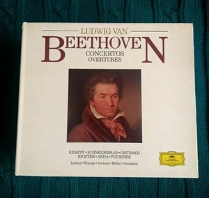 LUDWIG VAN BEETHOVEN CONCERTOS, OVERTUES – CD, 5-DISC BOX SET LIKE NEW FREE POST - Picture 1 of 3