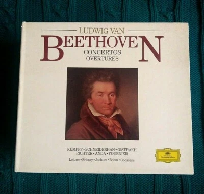 LUDWIG VAN BEETHOVEN CONCERTOS, OVERTUES – CD, 5-DISC BOX SET LIKE NEW FREE POST - Image 1 of 3