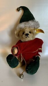 Kleiner Steiff Weihnachten Teddybär Bär Nachlass Sammlung alt Christmas 0155/23