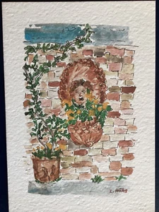 Postcard Liselotte Höhs print “The fountain Palazzo Vendramin”  Cipriani B92 - Picture 1 of 2