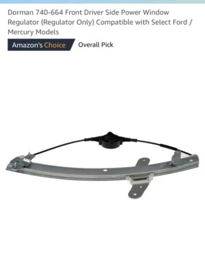 Nuevo regulador de ventana eléctrica (solo regulador) para Ford Crown Victoria 2011-92 Foto 1 de 3