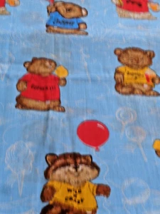  "1980 SHIRT TALES w/Blue background  1.25 yds Fabric - Picture 1 of 6