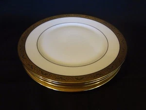 Raynaud Ceralene Limoges - Embajador Oro con Borde - Juego de 4 Platos de Ensalada - Imagen 1 de 5