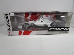 GREENLIGHT 1/18 WHITE AUTOGRAPH INDY CAR USED MINT IN BOX READ